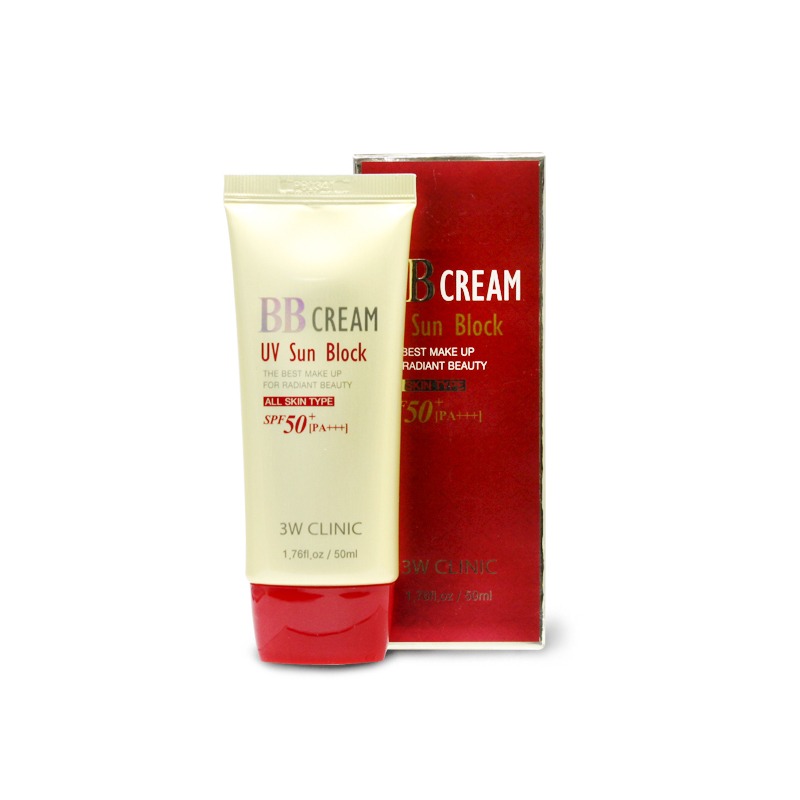 Own label brand, [3W CLINIC] UV sun Block BB Cream 50ml (Weight : 75g)