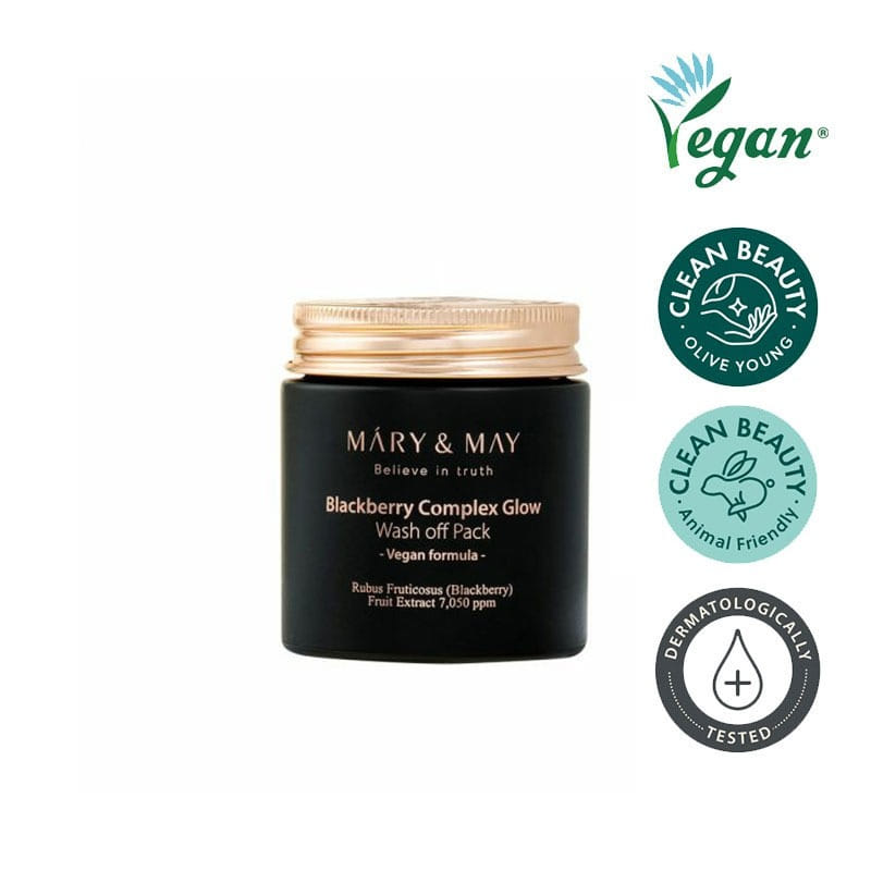 Own label brand, [MARY&amp;MAY] Blackberry Complex Glow Wash Off Pack 125g (Weight : 326g)
