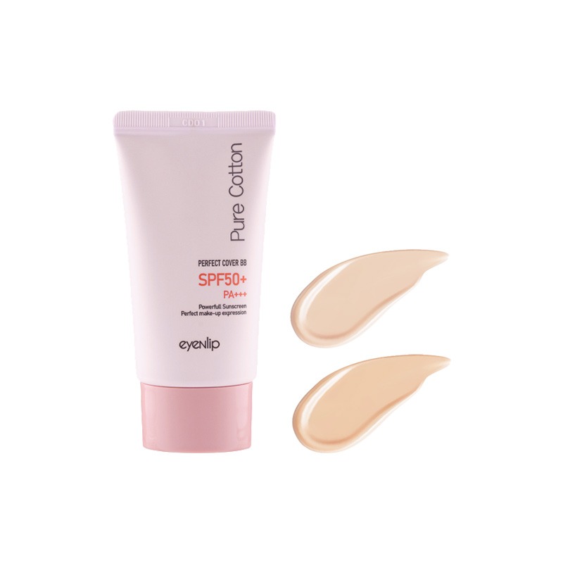 Own label brand, [EYENLIP] Pure Cotton Perfect Cover BB Cream (SPF50+/PA+++) 30g 2 Color (Weight : 43g)