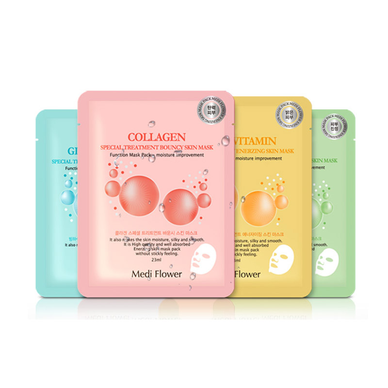 Own label brand, [MEDI FLOWER] Special Treatment Skin Mask 23ml * 1pcs 4 types  (Weight : 32g)