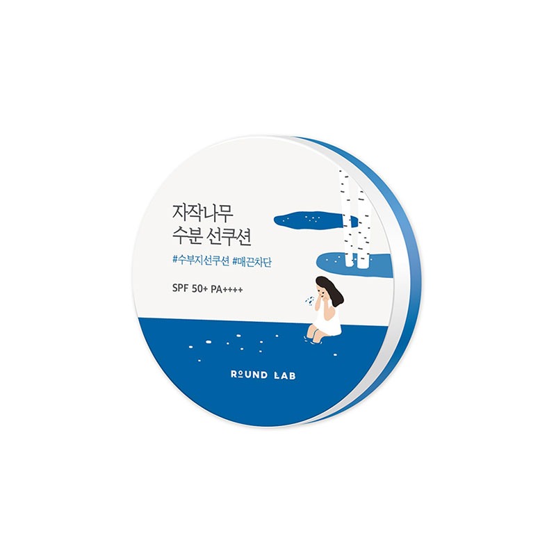 Own label brand, [ROUND LAB] Birch Juice Moisturizing Sun Cushion (SPF50+ PA++++) 15g (Weight : 86g)