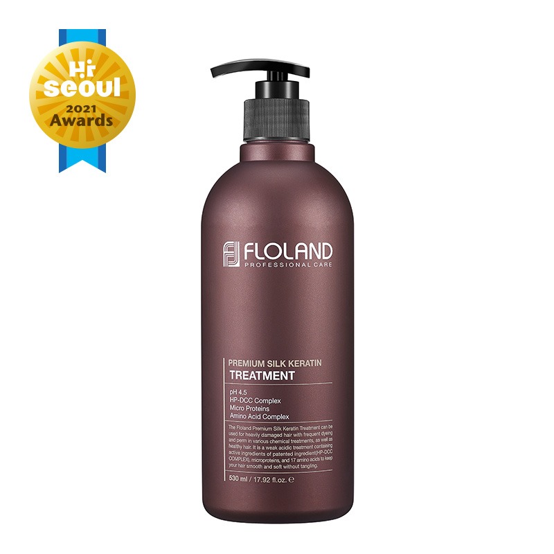 Own label brand, [FLOLAND] Premium Silk Keratin Treatment 530ml (Weight : 614g)