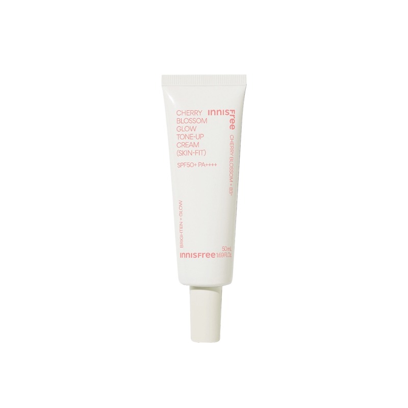 Own label brand, [INNISFREE] Cherry Blossom Glow Tone-Up Cream (Skin-Fit) 50ml (SPF50+/PA++++) (Weight : 77g)
