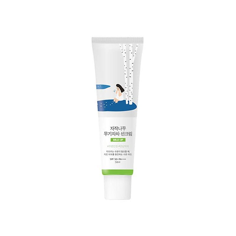 Own label brand, [ROUND LAB] Birch Juice Mild-Up Sunscreen 50ml (Weight : 79g)