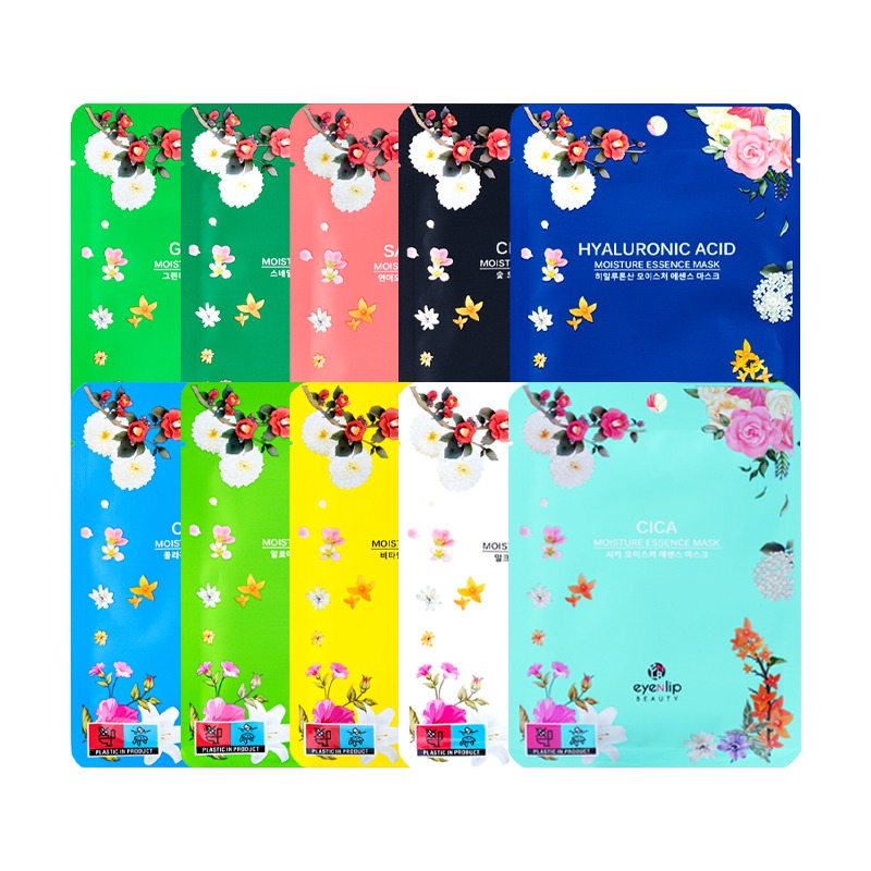 Own label brand, [EYENLIP] Moisture Essence Mask 25ml 10 Types [10pcs] (Weight : 352g)